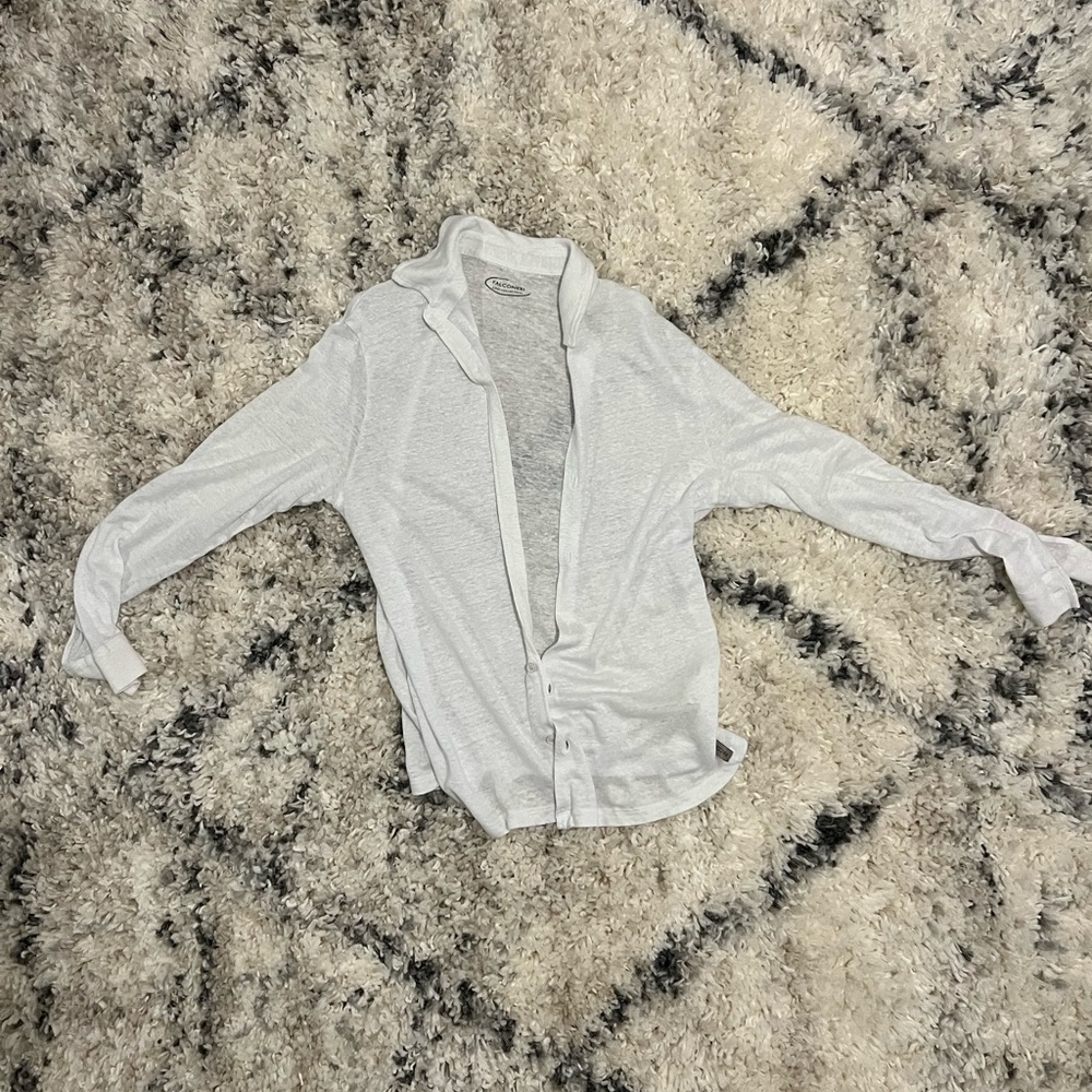Falconeri Linen Shirt (white; medium)